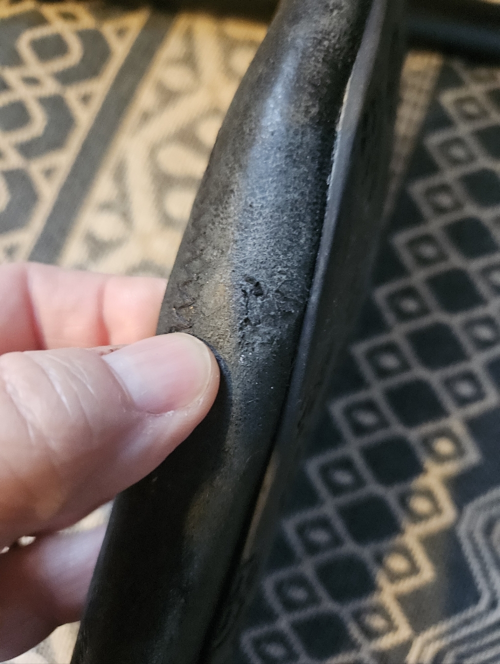 Tory Burch Black Leather Ballet Flats with Gold Logo Medallion - Picture 13 of 13